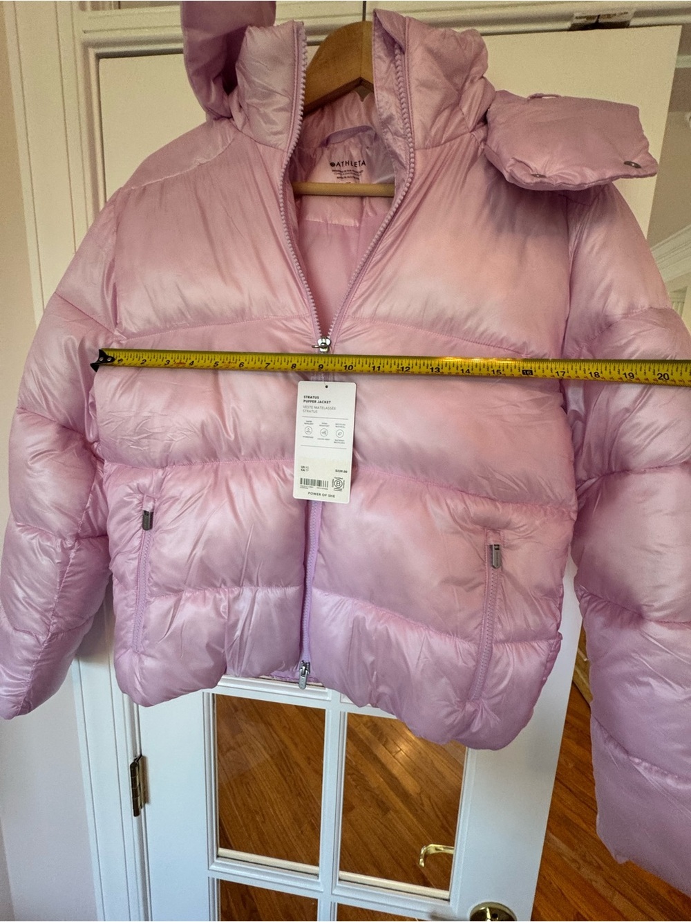 Athleta Stratus Puffer Jacket NWT - Fleur Pink - Size XS (#768233) - Picture 10 of 11